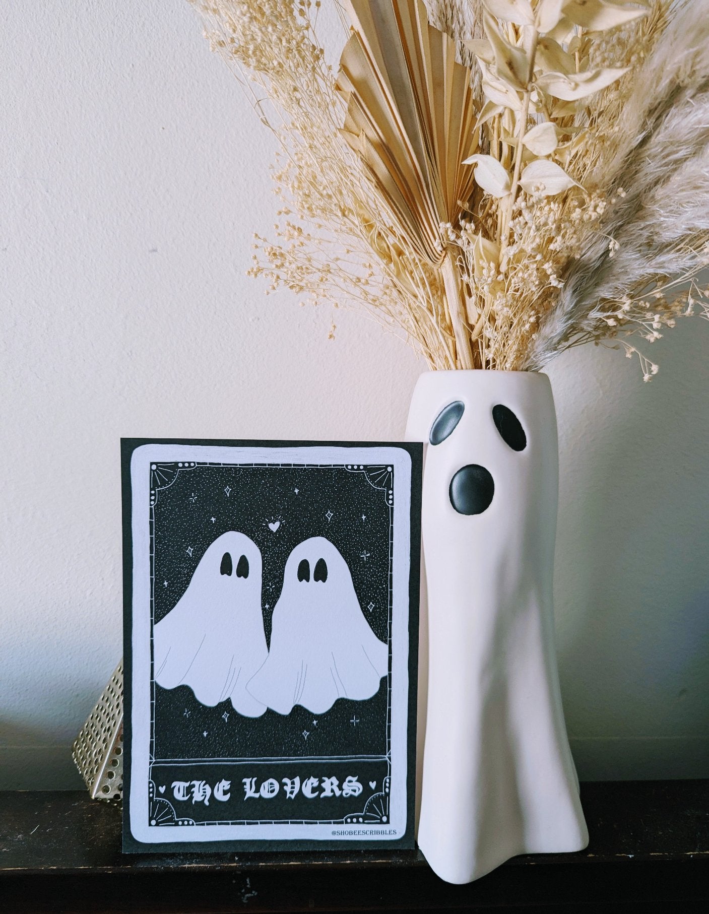 'The Lovers' Ghost Tarot Card Print