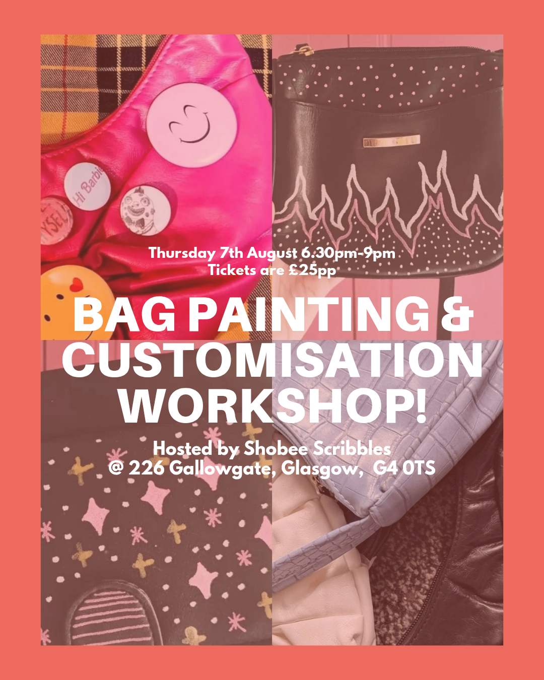 BAG PAINTING & CUSTOMISATION WORKSHOP TICKET