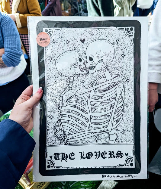 'The Lovers Tarot Card' Art Print