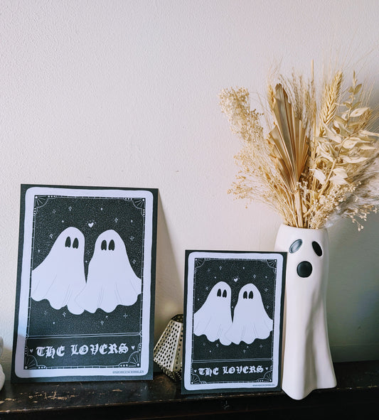 'The Lovers' Ghost Tarot Card Print