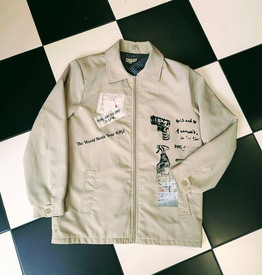 SHOT YOU DOWN Nude Jacket - Size M-L
