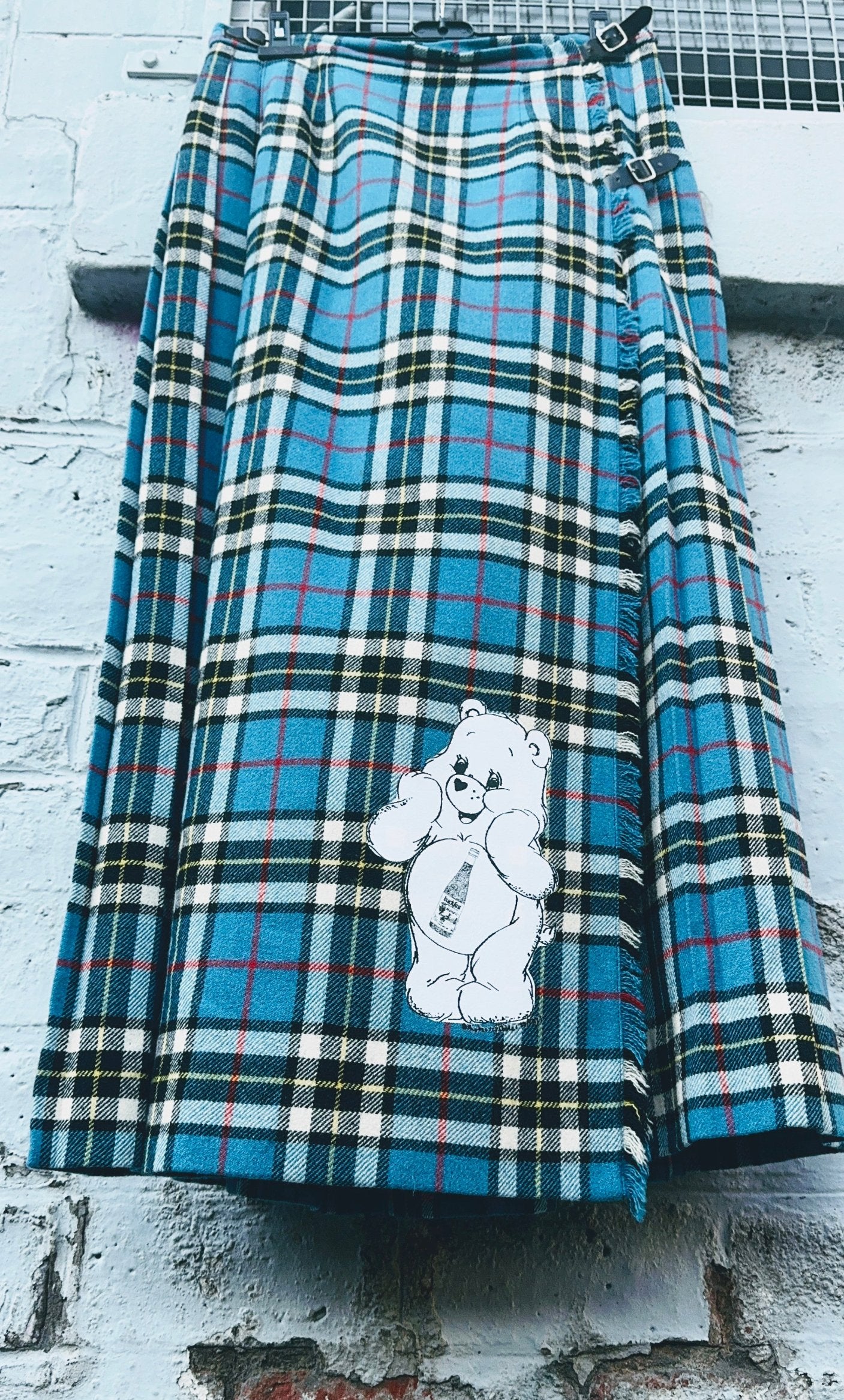 Blue Tartan Bucky Bear Kilt