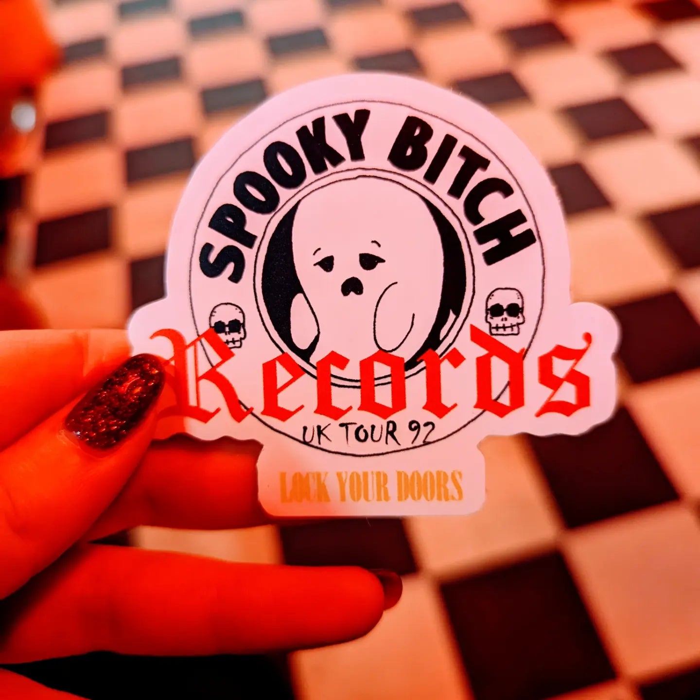 Die Cut Spooky Waterproof Stickers