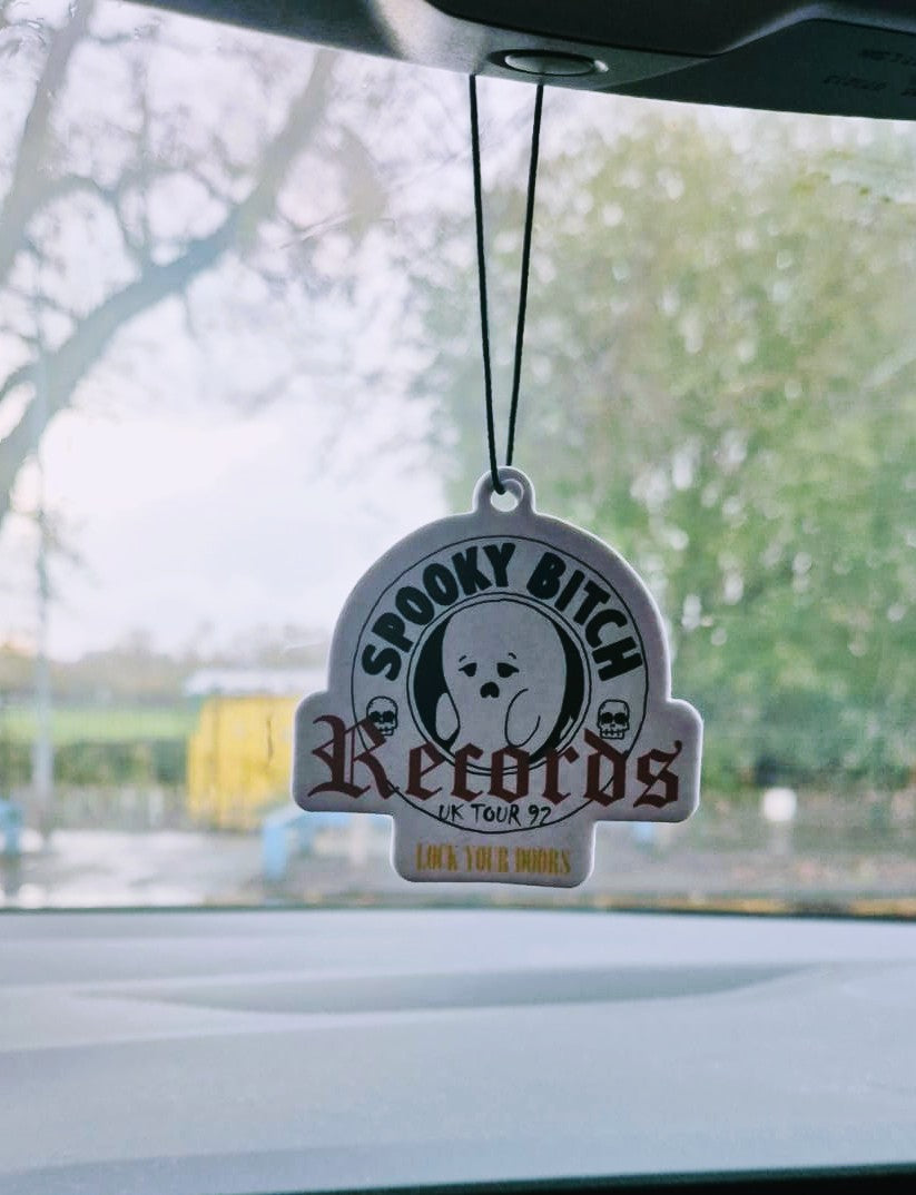 Spooky B*tch Records Car Air Freshener