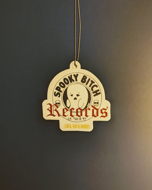 Spooky B*tch Records Car Air Freshener
